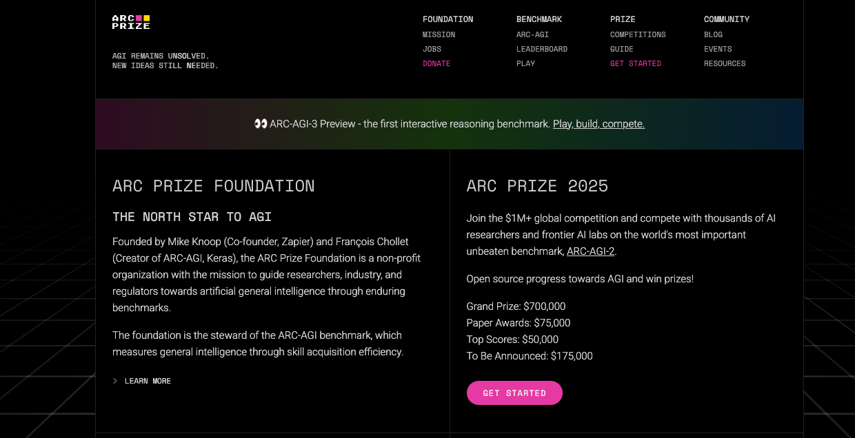ARC Prize website