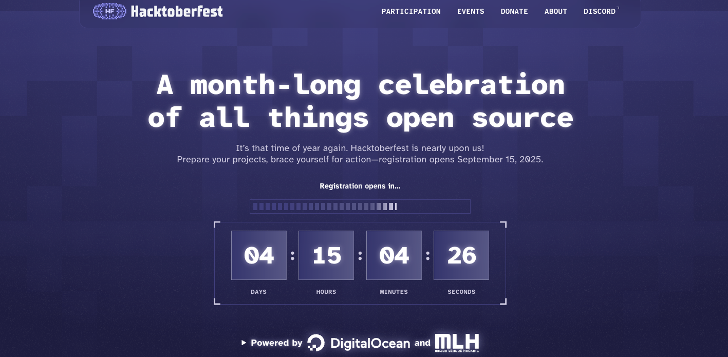 Hacktoberfest website