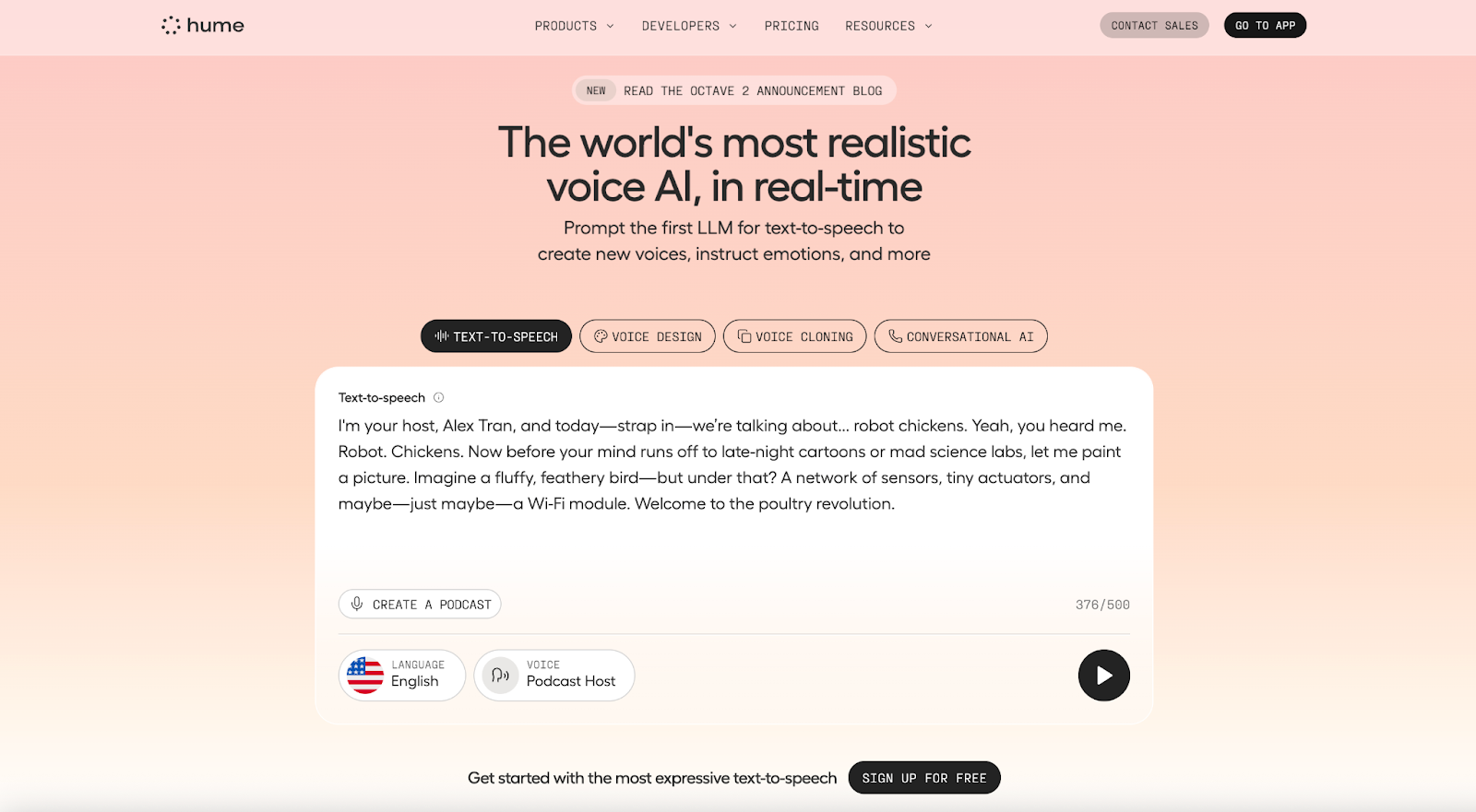 Hume website