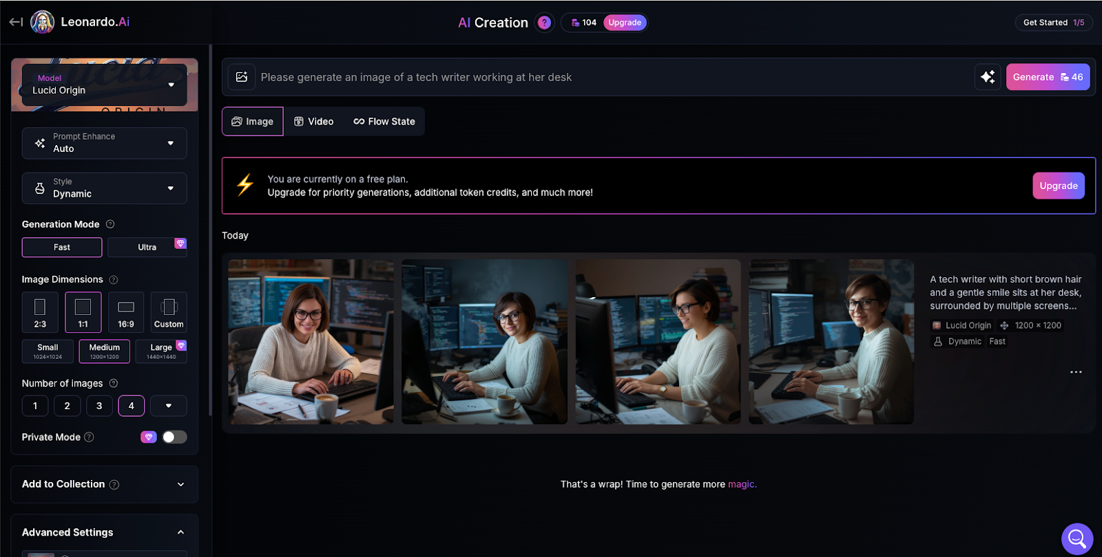 Leonardo.ai interface