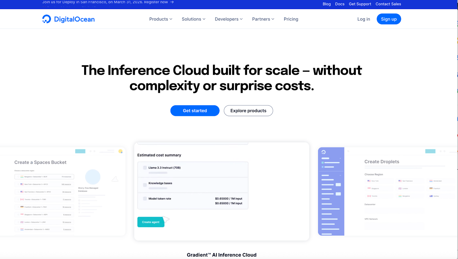 DigitalOcean Homepage