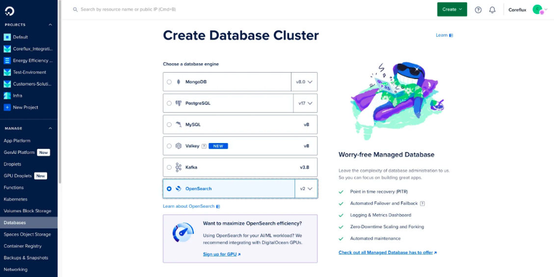 Create a Managed OpenSearch Cluster