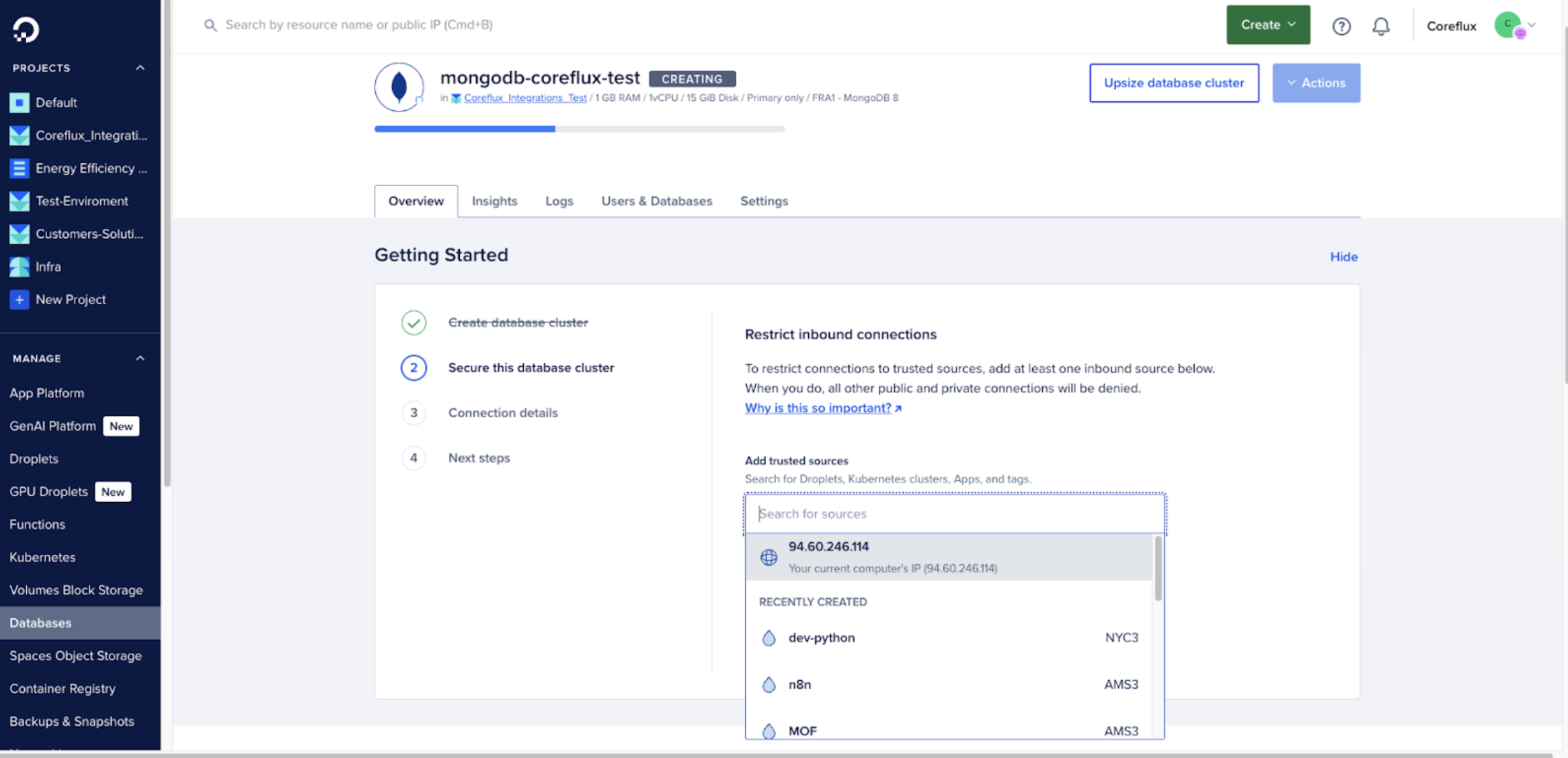 Configuring Database Access for MQTT Broker Integration