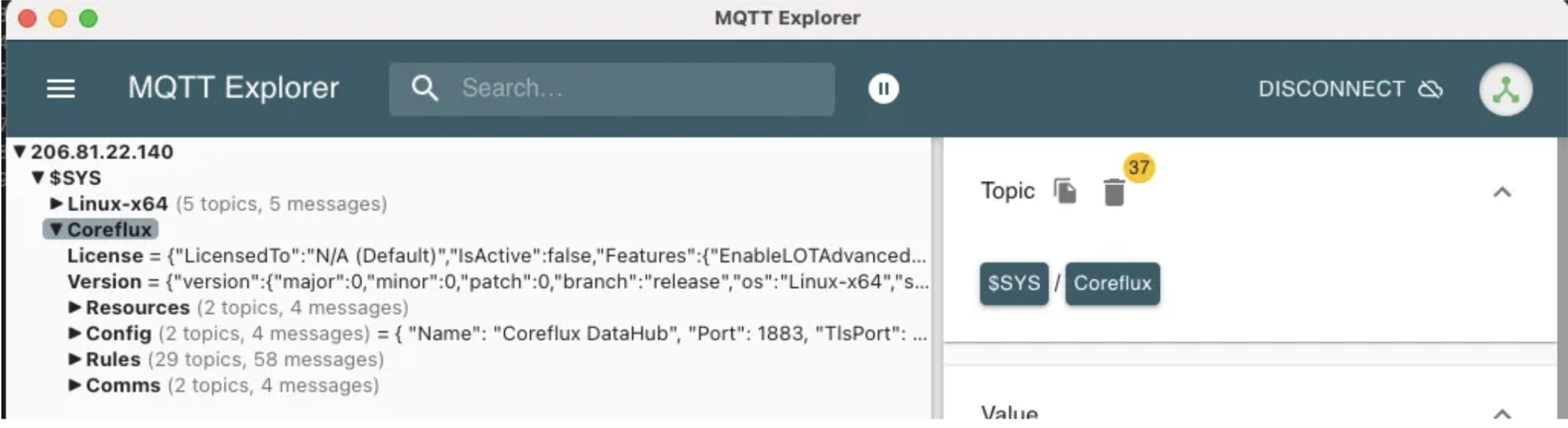 Validating the MQTT Broker deployment