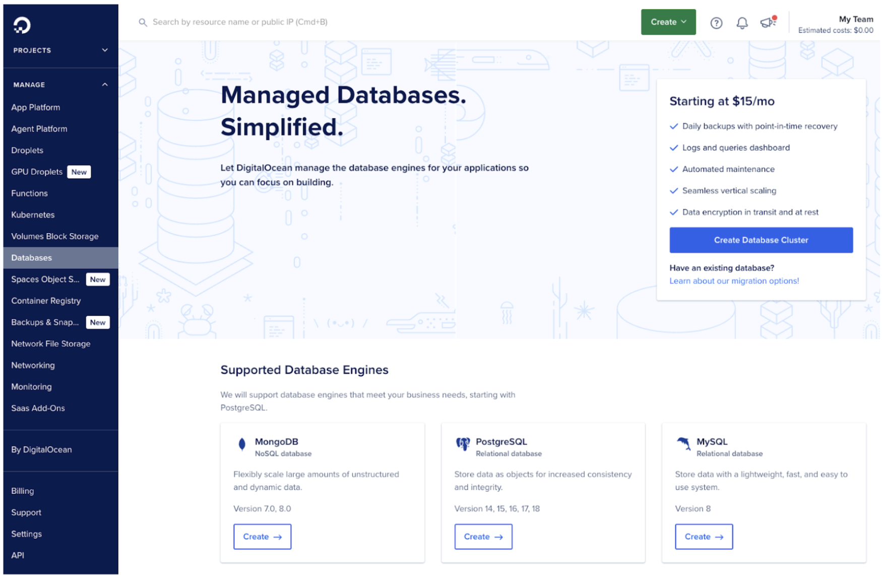 Create MongoDB database