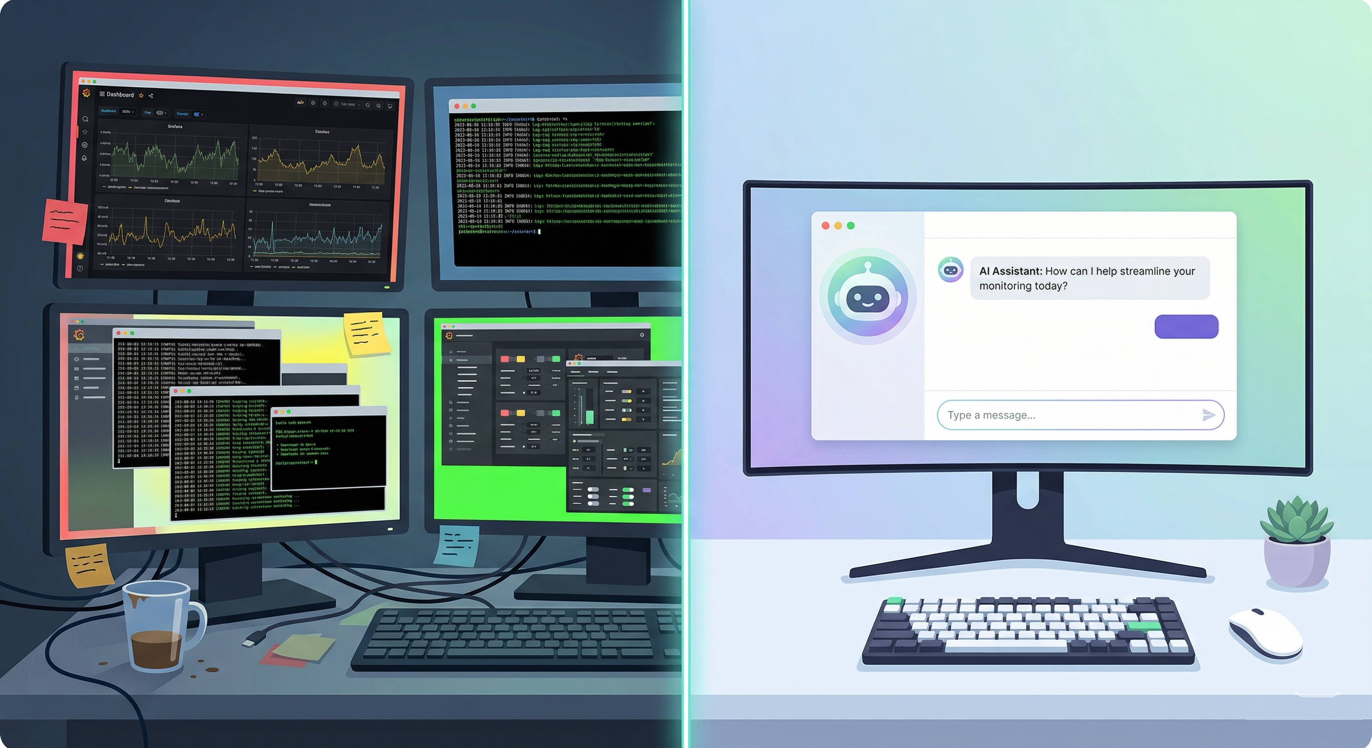 Screenshot showing the AI agent's consolidated GPU fleet report with per-node metrics and cost recommendations