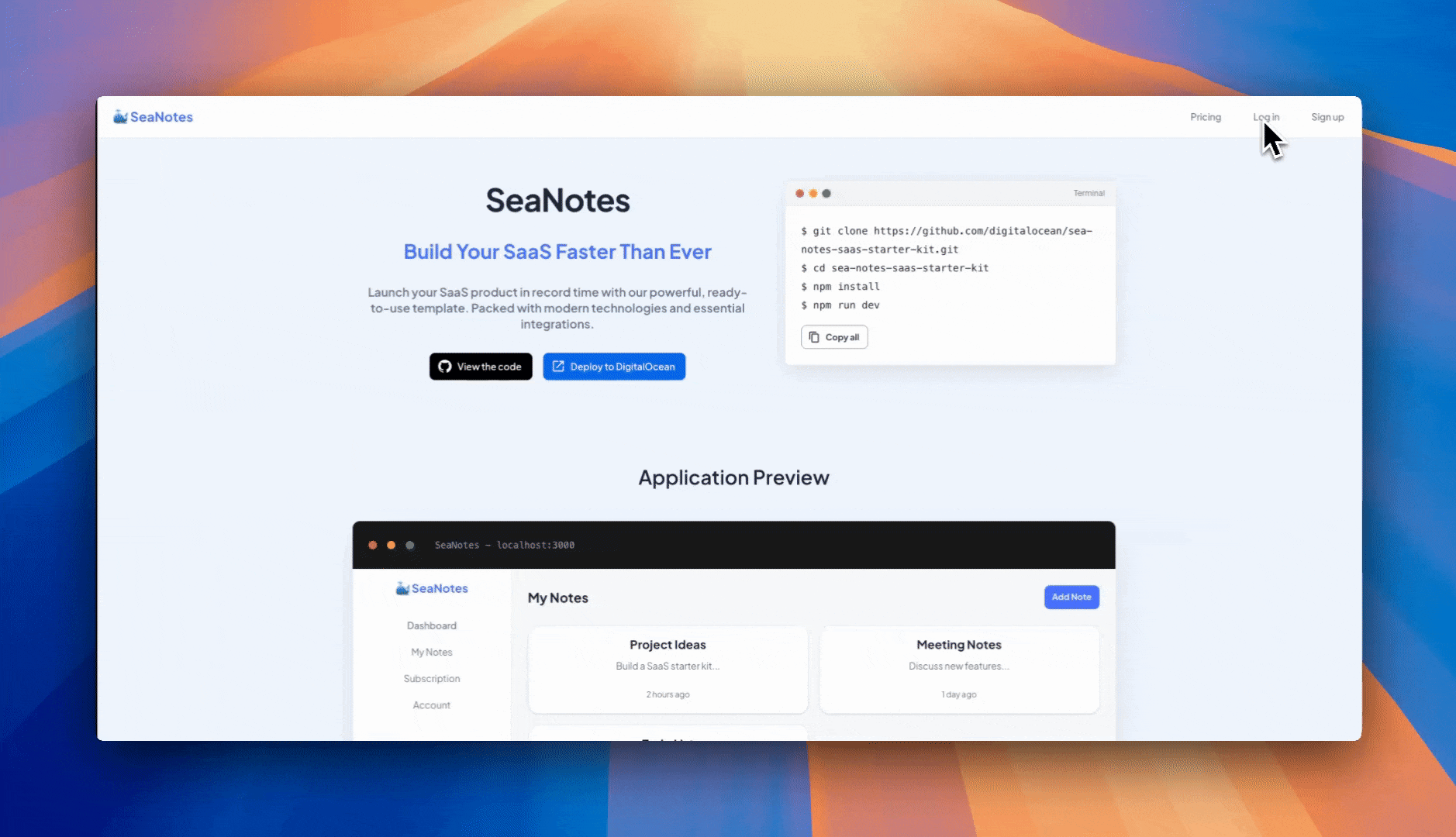 Working of the invoicing demo