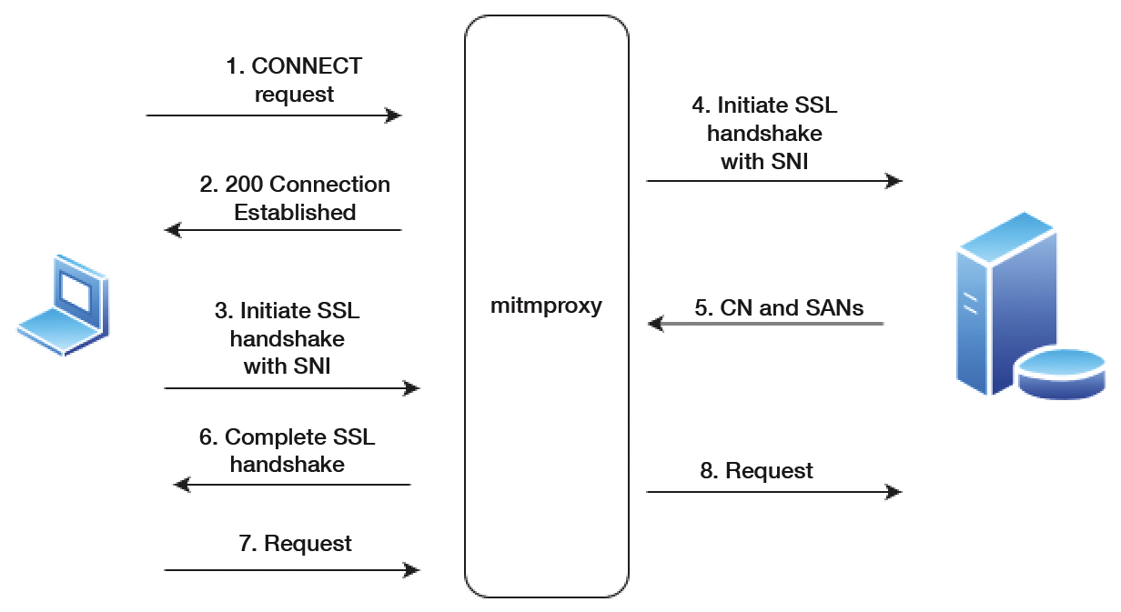 The mitmproxy tool puts debugging, testing, data protection analysis, and penetration testing HTTP(S) connections in your hands.