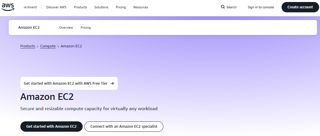 AWS Virtual machines image