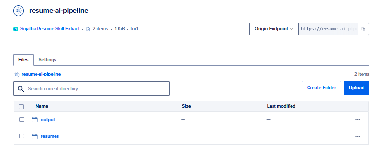 spaces output folder image