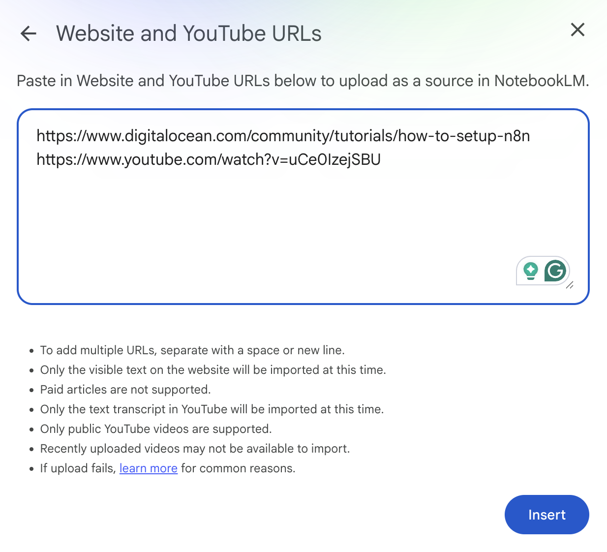 what is notebooklm - adding sources