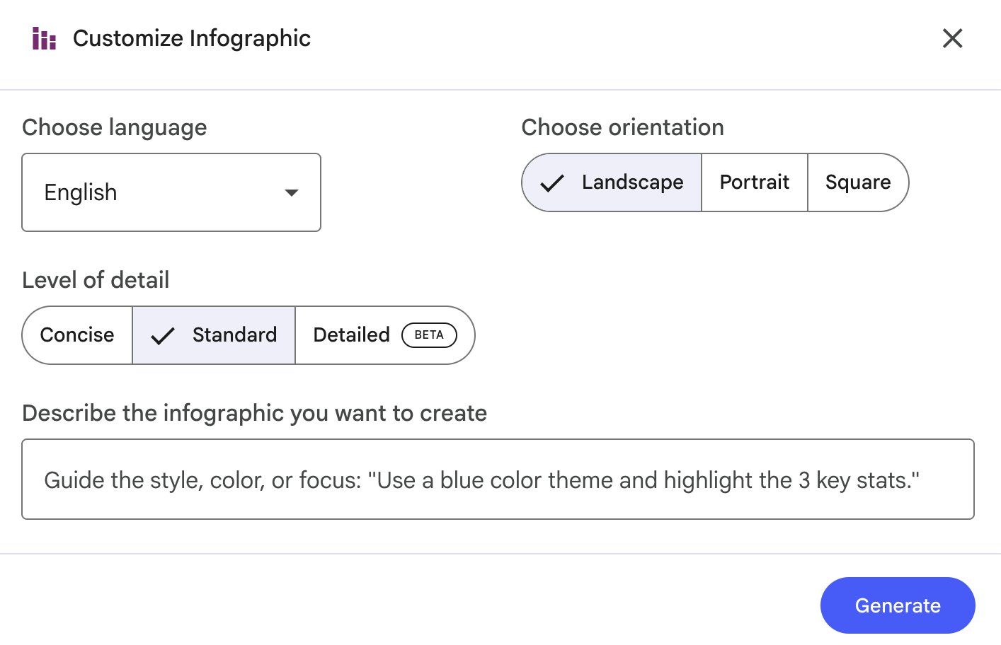what is notebooklm - customize infographic