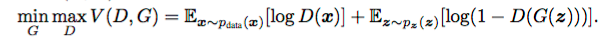 GAN's objective function