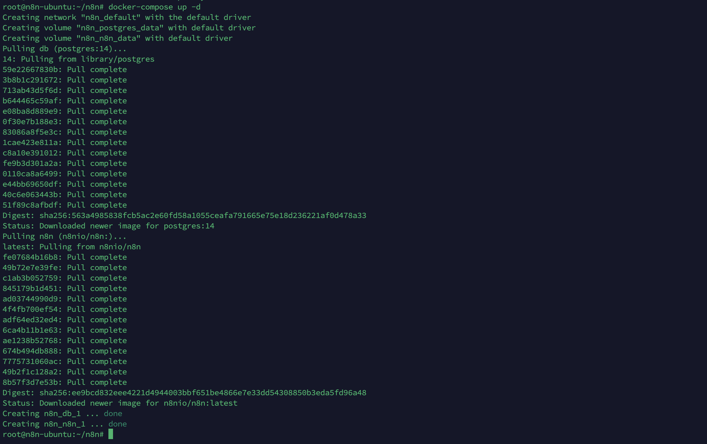 Docker Compose for n8n