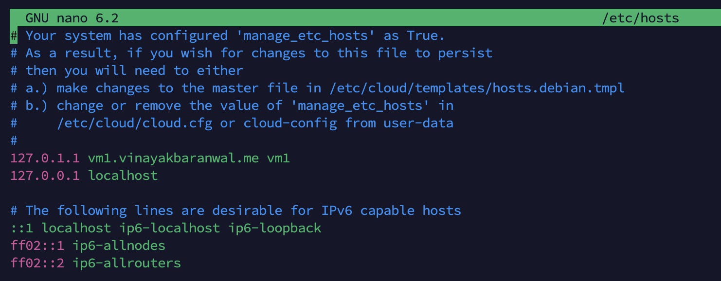 Example  configuration