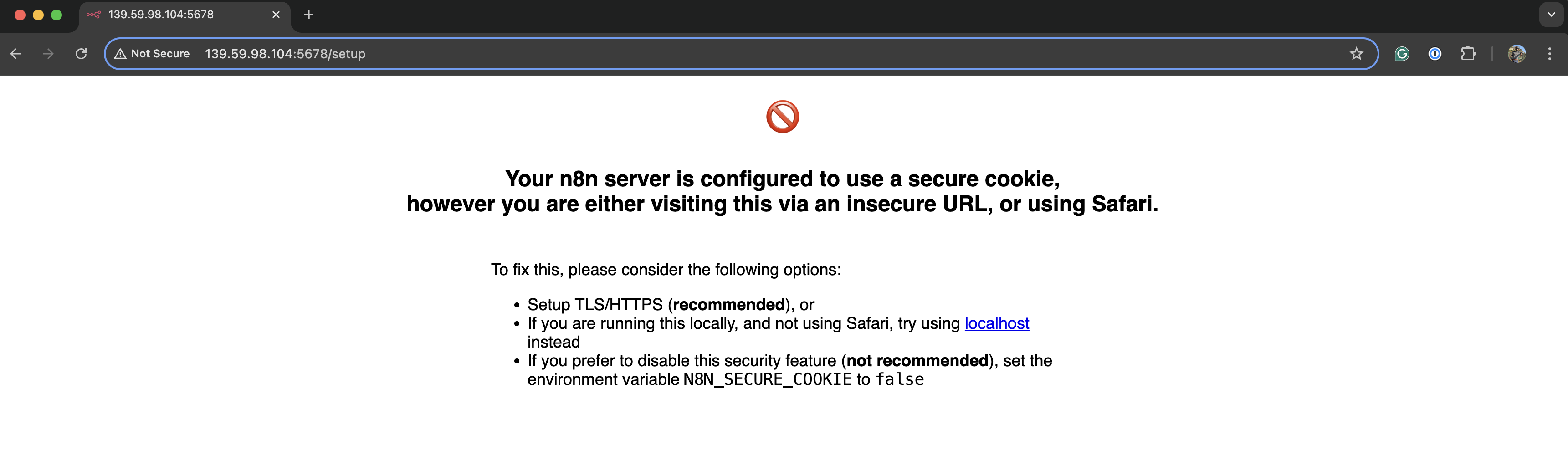 HTTP Warning