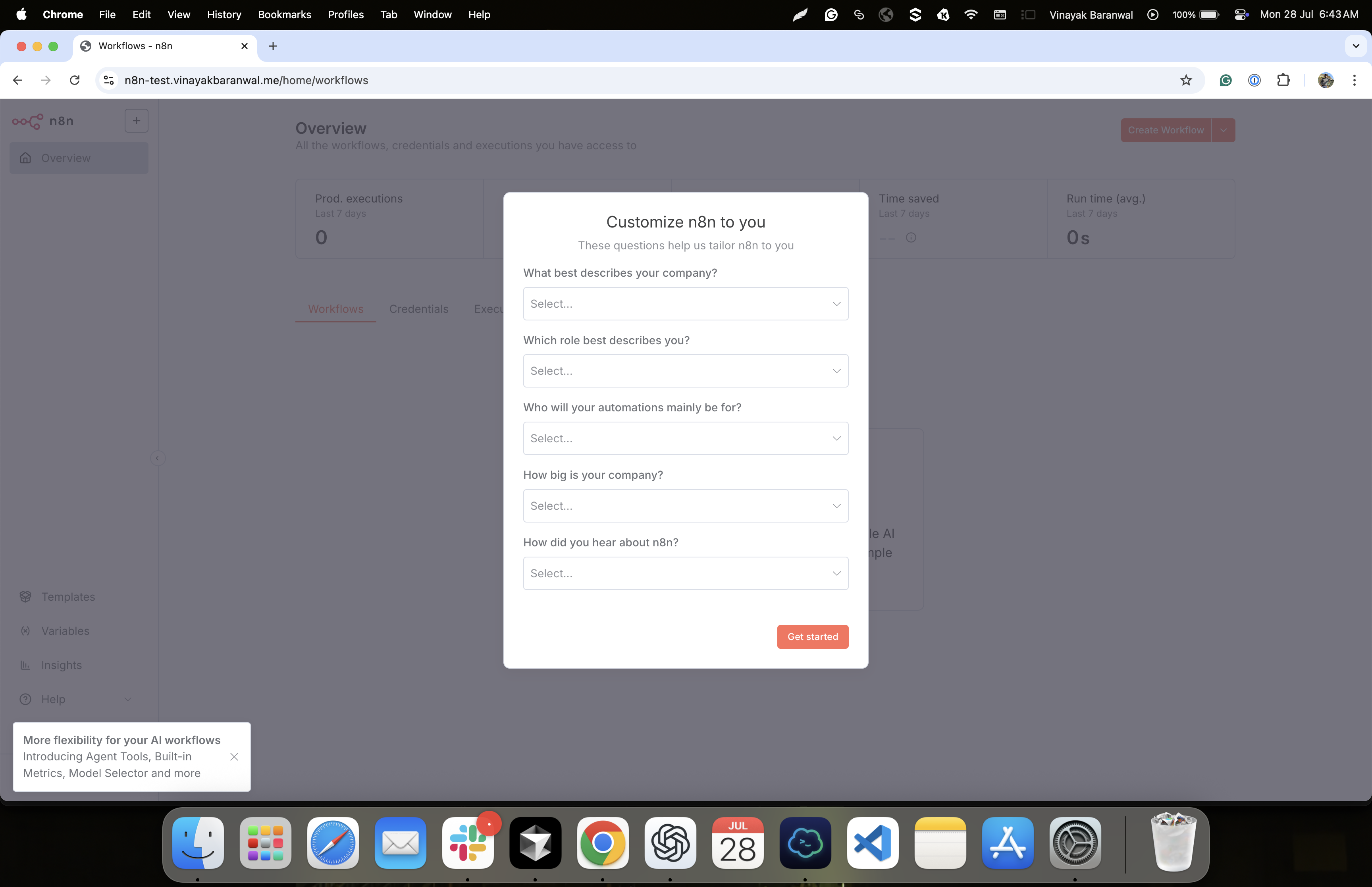 Personalization Options